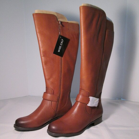 Naturalizer Leather Jaya Wide Calf Riding Boot NWT Sz 6 - Picture 10 of 13